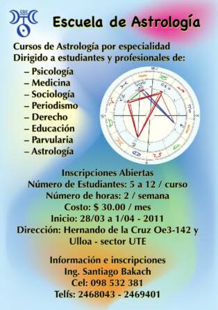 Escuela de Astrología - Cursos de Astrología por especialidad